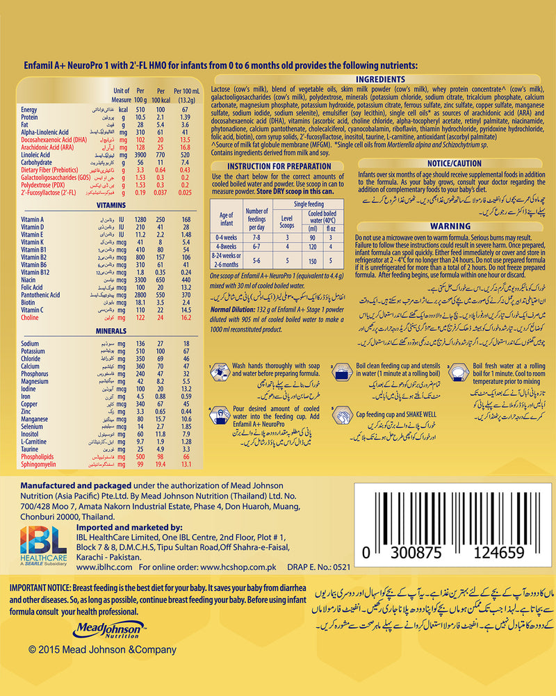 ENFAMIL A+ NEUROPRO STAGE 1 (0-6 months)