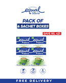 Pack of 4 Equal Stevia Sachet Box